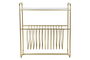 DKD Home Decor Revistero Dorado Metal y Espejo 35 x 76 x 83 cm