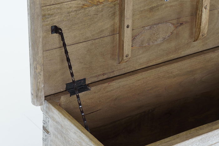 DKD Home Decor Arcon Indio Blanco Mango y Laton 40 x 45 x 88 cm