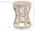 DKD Home Decor Mesita Auxiliar de Ratán Natural
