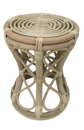 DKD Home Decor Mesita Auxiliar de Ratán Natural