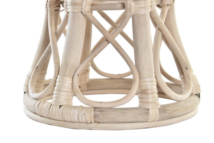 DKD Home Decor Mesita Auxiliar de Ratán Natural