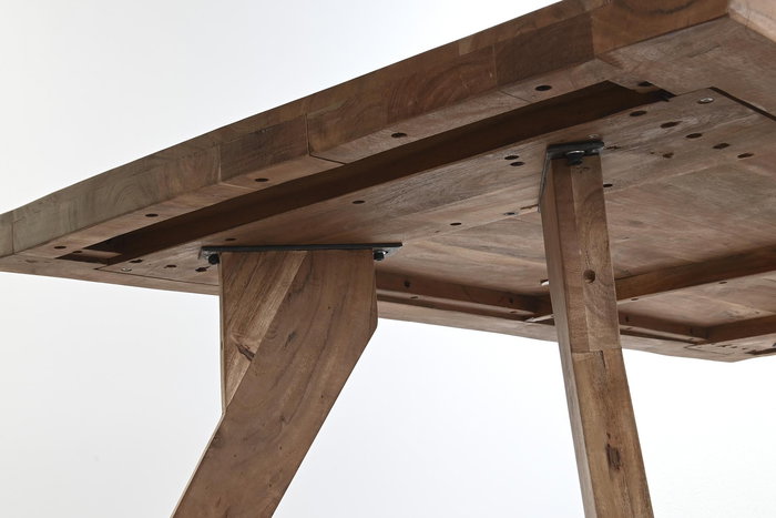 DKD Home Decor Mesa Comedor Acacia Natural 200 x 77 x 90 cm