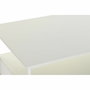 DKD Home Decor Mesa de Centro de Metal y MDF Blanco