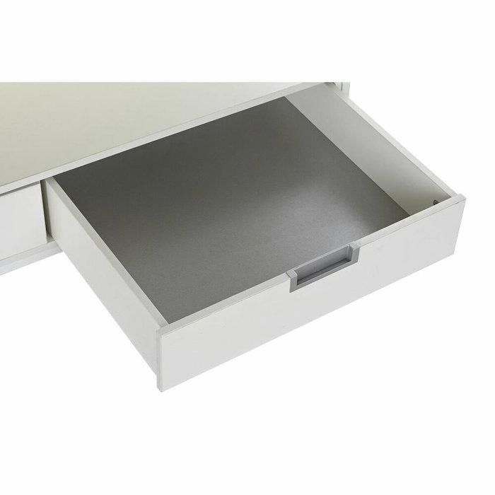 DKD Home Decor Mesa de Centro de Metal y MDF Blanco