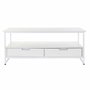 DKD Home Decor Mesa de Centro de Metal y MDF Blanco