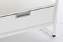 DKD Home Decor Mesa Centro Urban Blanco Metal y MDF 110 x 55 x 46 cm con 2 Cajones