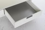 DKD Home Decor Mesa Centro Urban Blanco Metal y MDF 110 x 55 x 46 cm con 2 Cajones