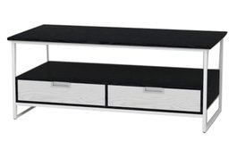 DKD Home Decor Mesa de Centro de Metal y MDF Blanco