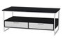DKD Home Decor Mesa de Centro de Metal y MDF Blanco