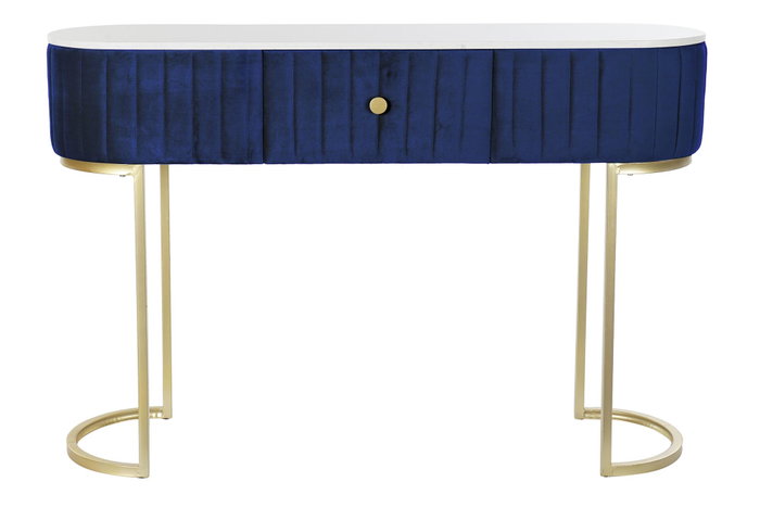 Consola Glam DKD Home Decor Azul Blanco 35 x 80 x 120 cm Consola Glam DKD Home Decor Azul Blanco 35 x 80 x 120 cm