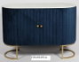Consola Glam DKD Home Decor Azul Blanco 35 x 80 x 120 cm