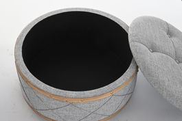 DKD Home Decor Descalzadora Scandi Gris Claro Natural 80 x 43 x 80 cm Set de 2