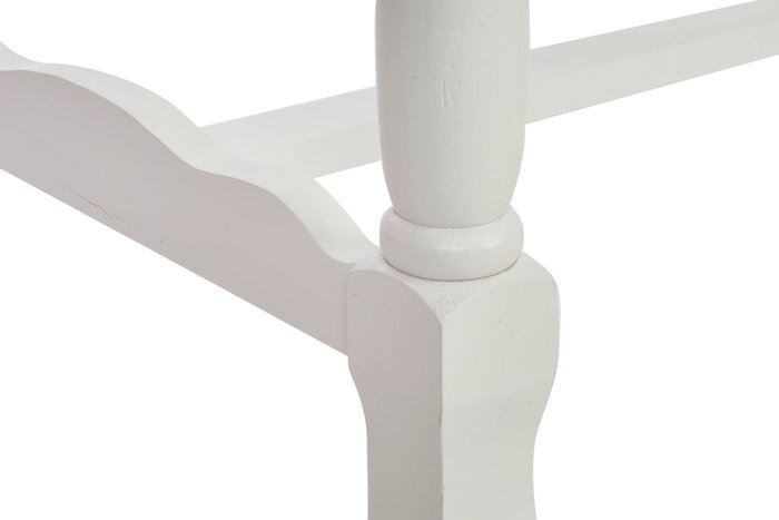 DKD Home Decor Mesa de Comedor Menorca de Madera Blanca 180x90x80 cm
