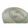DKD Home Decor Reposapiés de Ratán y Seagrass Turquesa