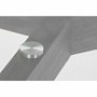 DKD Home Decor Mesa de Comedor de Cristal Templado Gris y MDF