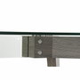 DKD Home Decor Mesa de Comedor de Cristal Templado Gris y MDF