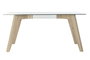 DKD Home Decor Mesa de Comedor de Cristal Templado Gris y MDF