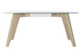 DKD Home Decor Mesa Comedor Moderno Gris Transparente Cristal y MDF 160 x 90 x 75 cm