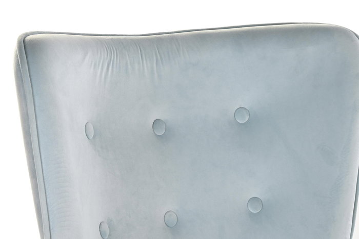 DKD Home Decor Butaca Scandi Azul Celeste Natural 75 x 96 x 67 cm