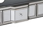 DKD Home Decor Mueble TV Glam Espejo Plateado 112 x 45 x 50 cm con 3 Cajones