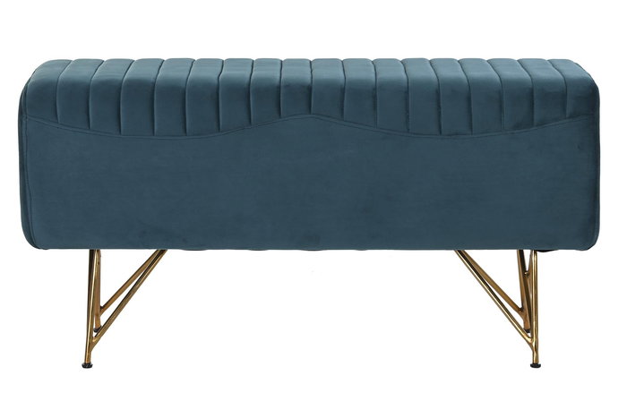 DKD Home Decor Descalzadora Turquesa Poliester Metal 31 x 47 x 90 cm