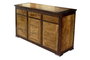 DKD Home Decor Buffet Aparador Negro Madera Acacia - Mueble de Almacenamiento para Salón y Comedor - 200 cm Ancho x 86 cm Alto x 45 cm Fondo