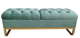 DKD Home Decor Descalzadora Poliéster y MDF Verde