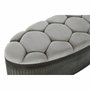 DKD Home Decor Descalzadora de Metal y Poliéster Beige
