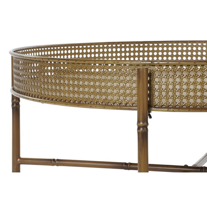 DKD Home Decor Mesa de Centro de Metal 80x80x38 cm