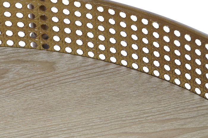 DKD Home Decor Mesa Centro Balines 80 x 80 x 38 cm Metal