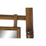 DKD Home Decor Toallero Tipo Escalera de Metal y Espejo Mostaza
