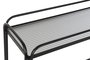 DKD Home Decor Consola Loft Negro Metal y Cristal 28 x 80.5 x 80 cm