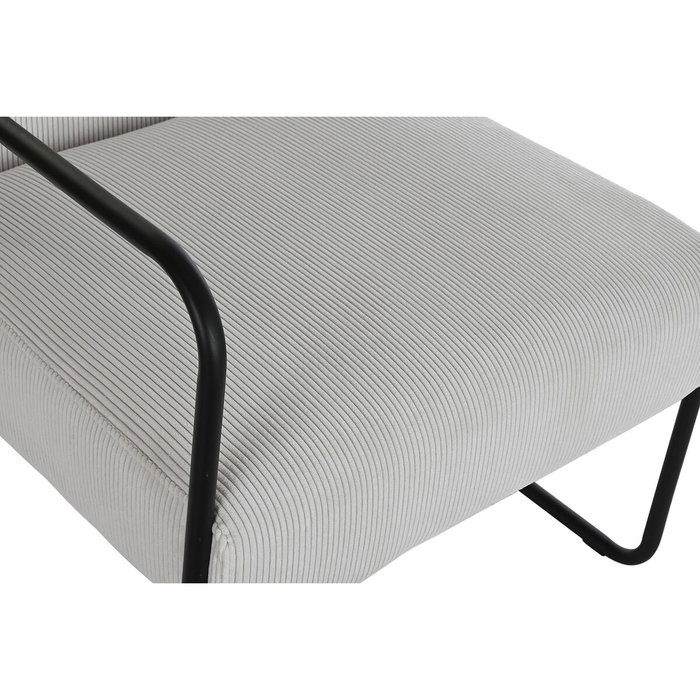 DKD Home Decor Sillón de Poliéster y Hierro Blanco