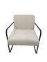 DKD Home Decor Sillon Moderno Blanco Negro 74 x 79 x 64 cm