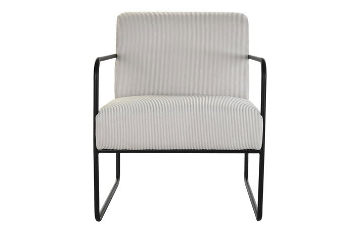 DKD Home Decor Sillon Moderno Blanco Negro 74 x 79 x 64 cm DKD Home Decor Sillon Moderno Blanco Negro 74 x 79 x 64 cm