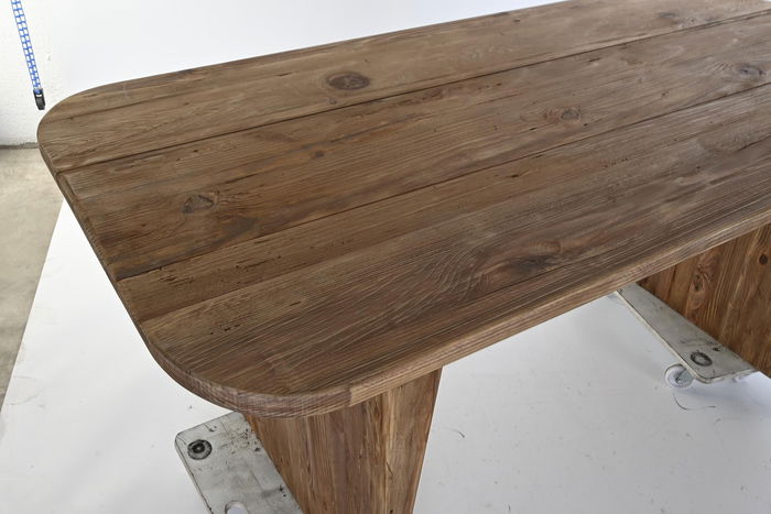 DKD Home Decor Mesa Comedor Alpino Natural Madera Reciclada Pino 180 x 90 x 77 cm