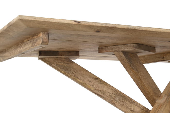 DKD Home Decor Mesa Comedor Natural Mango 180 x 76 x 90 cm