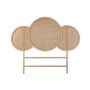 DKD Home Decor Cabecero de Paulownia y Ratán para Cama de 150 cm