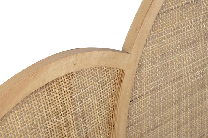 DKD Home Decor Cabecero de Paulownia y Ratán para Cama de 150 cm