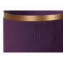DKD Home Decor Set de 2 Reposapiés de Terciopelo Púrpura y Dorado
