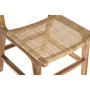 DKD Home Decor Silla de Teca y Ratán Marrón Claro