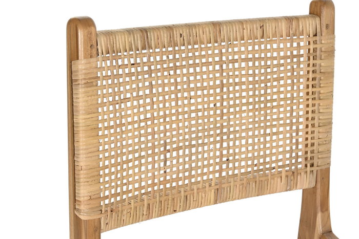 DKD Home Decor Silla Marron Claro Natural 51 x 86 x 55 cm