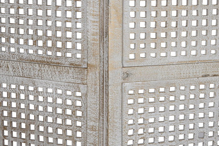 DKD Home Decor Biombo Blanco Dorado 2 x 180 x 150 cm