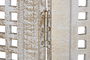 DKD Home Decor Biombo Blanco Dorado 2 x 180 x 150 cm
