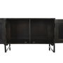 DKD Home Decor Buffet de Mango y Ratán Marrón 155x40x61,5 cm