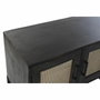 DKD Home Decor Buffet de Mango y Ratán Marrón 155x40x61,5 cm