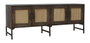 DKD Home Decor Buffet de Mango y Ratán Marrón 155x40x61,5 cm