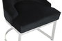 DKD Home Decor Silla Moderno Negro Plateado 58 x 93 x 60 cm