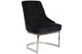 DKD Home Decor Silla Moderno Negro Plateado 58 x 93 x 60 cm