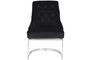 DKD Home Decor Silla Moderno Negro Plateado 58 x 93 x 60 cm